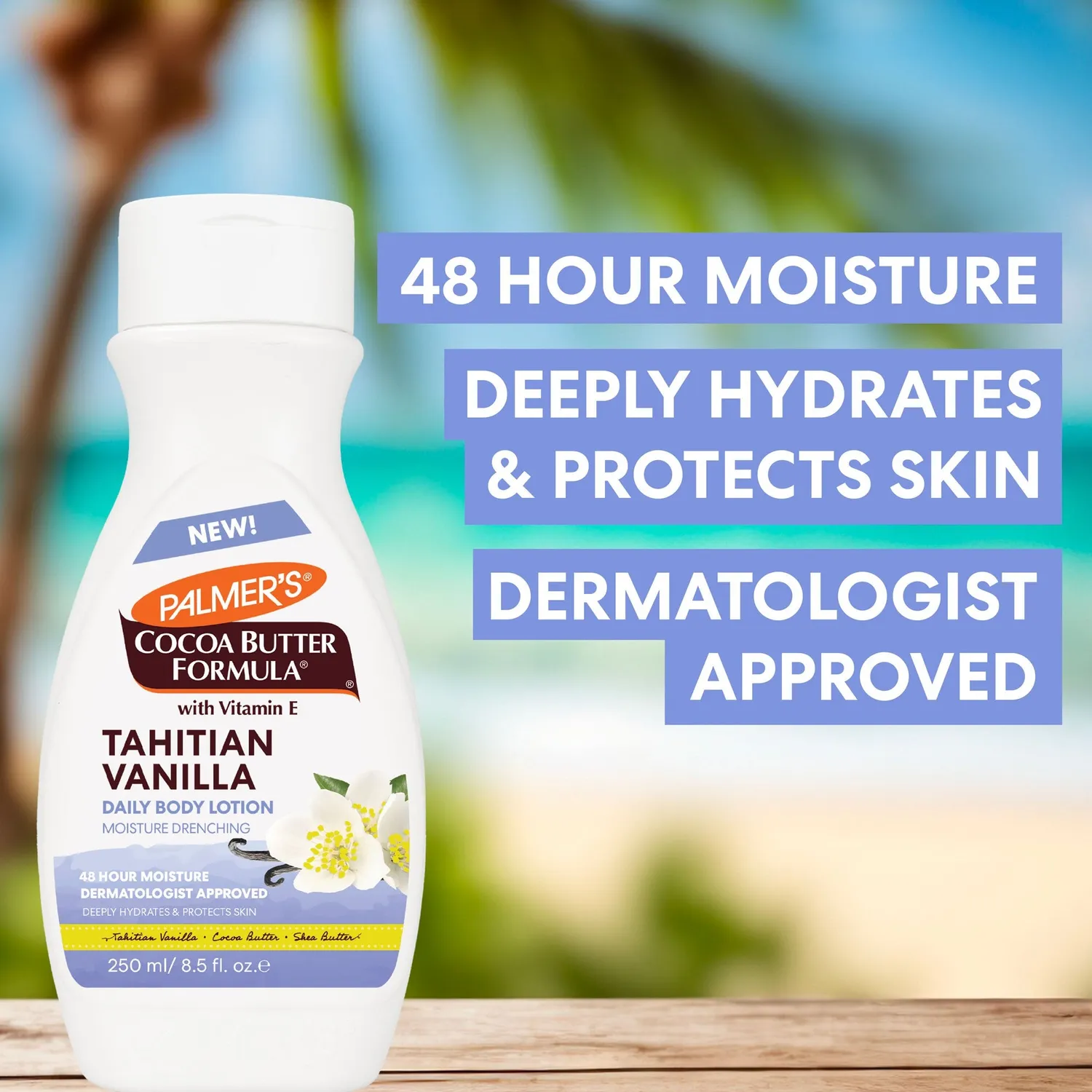 Palmer's Tahitian Vanilla bodylotion 400 ml vanille droge huid