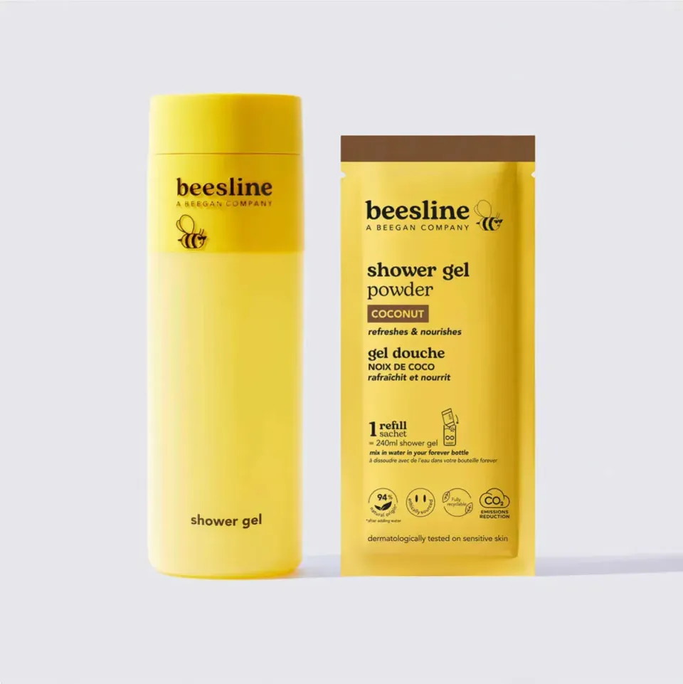 Beesline Forever douchegel poeder starterkit kokos