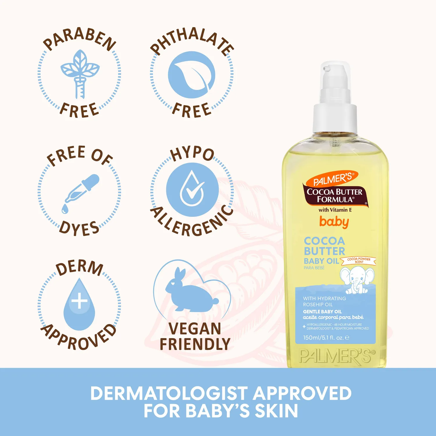 Palmer's Cocoa Butter Baby babyolie 48u mild