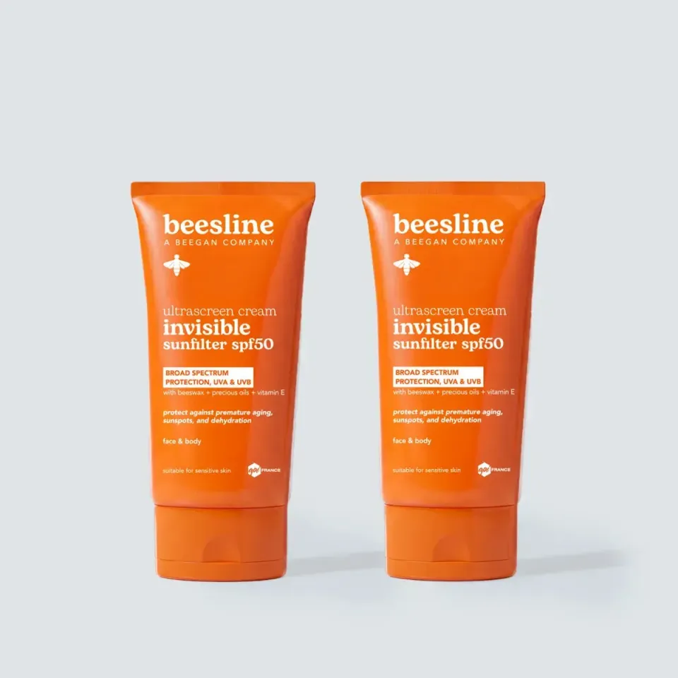 Beesline Ultrascreen Invisible Sunfilter crème SPF50 2-pack mat