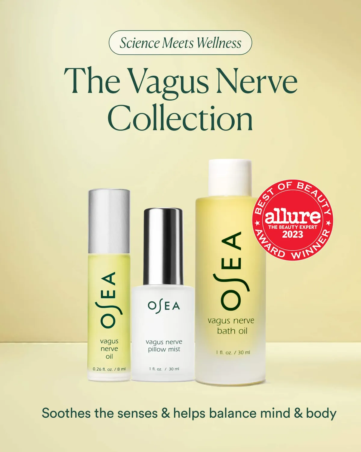 Osea Vagus Nerve Travel Set reisset 3-delig ontspannend
