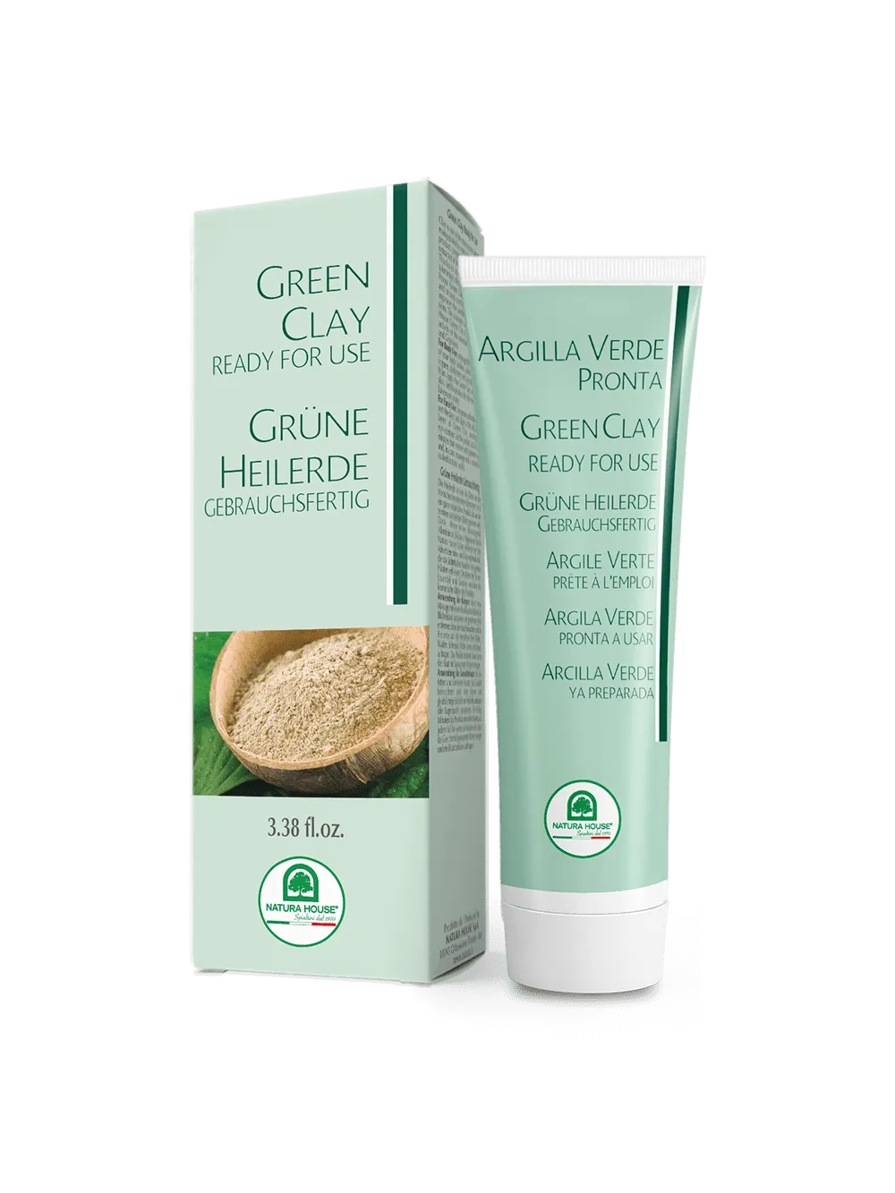 Natura House Ready Green Clay kleimasker 100ml vette huid