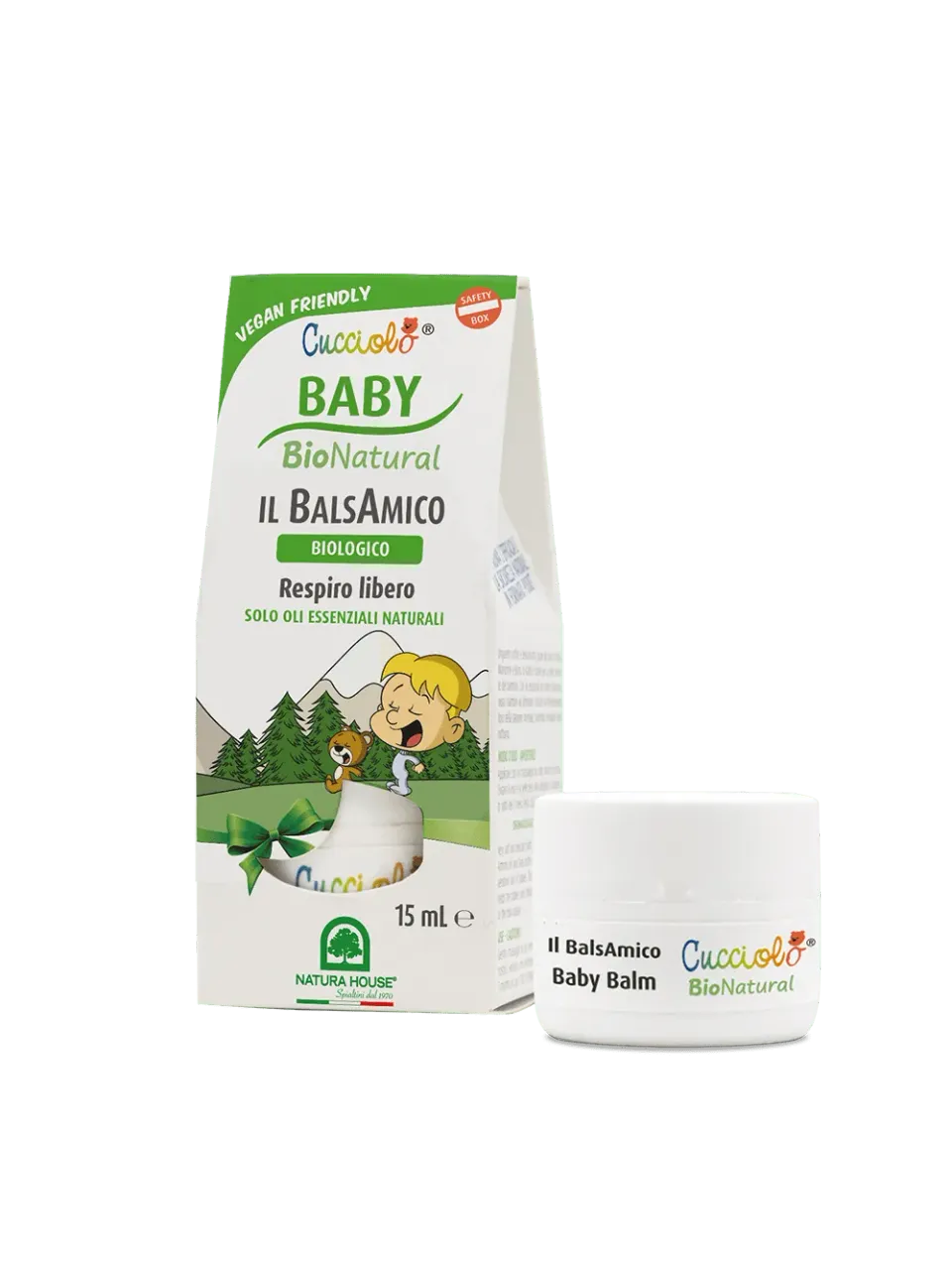Natura House Cucciolo Baby balsem 15ml bio verkoudheid