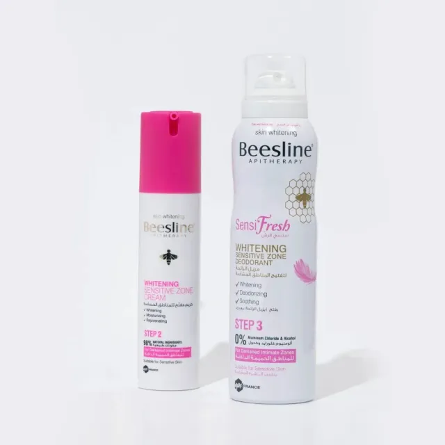 Beesline Whitening Sensitive Zone intiemset verhelderend 2-delig
