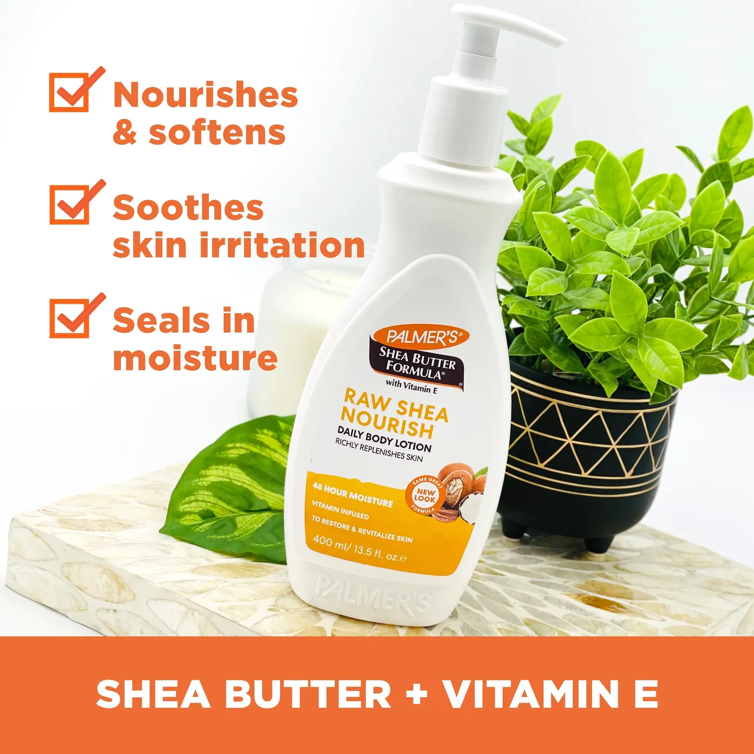Palmer's Raw Shea Nourish bodylotion droge huid 250 ml