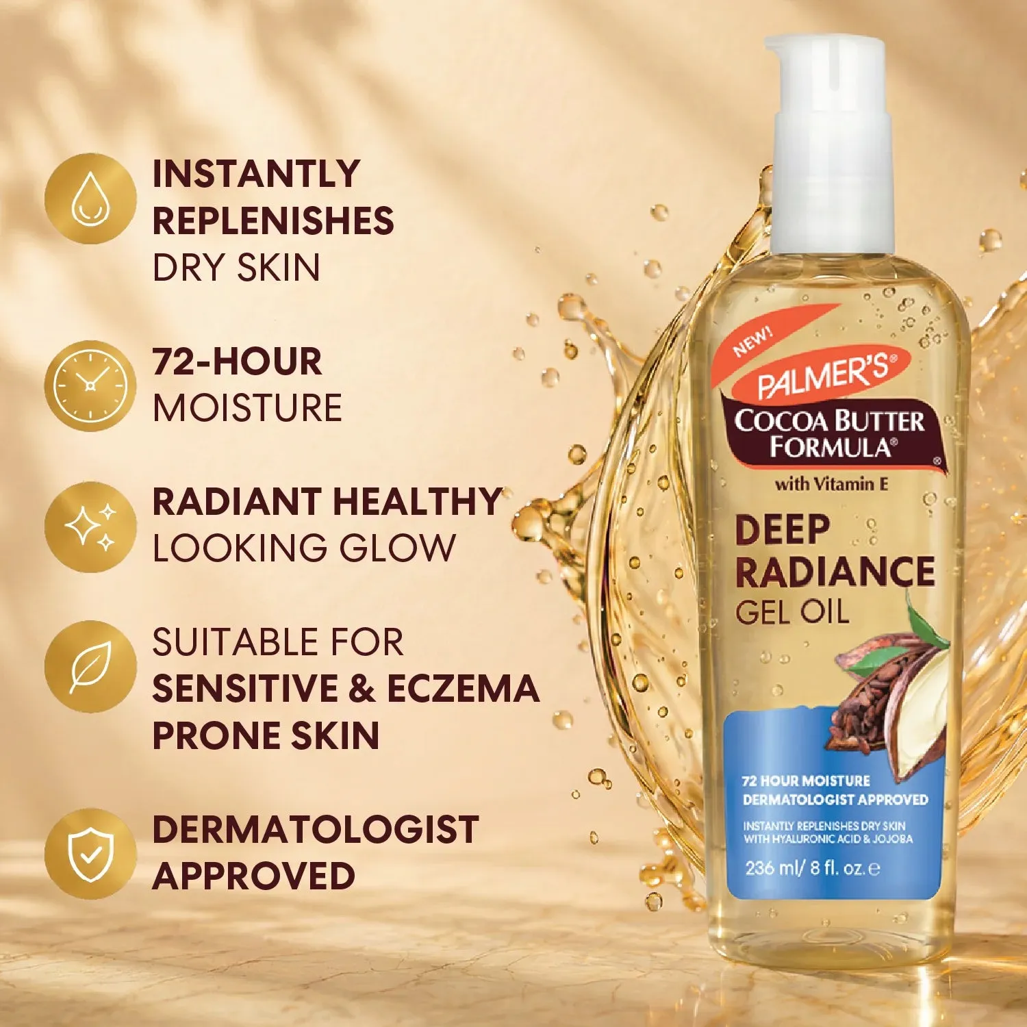 Palmer's Cocoa Butter Deep Radiance Gel Oil gel-olie