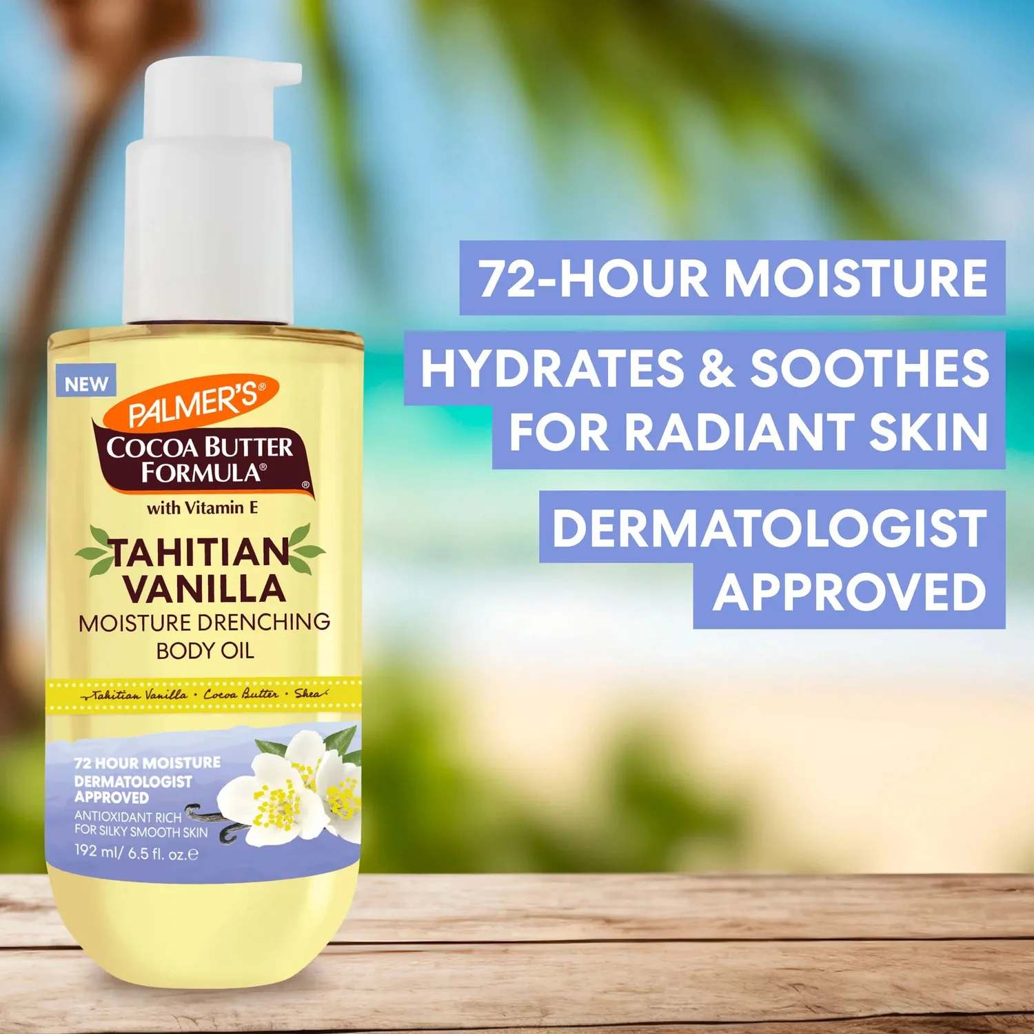 Palmer's Cocoa Butter Tahitian Vanilla bodyolie droge huid