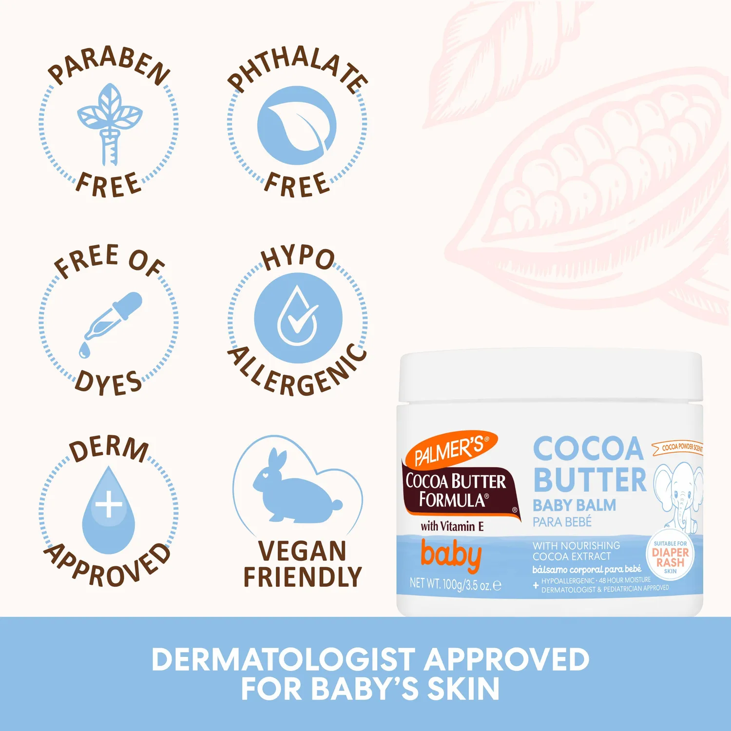 Palmer's Cocoa Butter Baby Balm droge babyhuid
