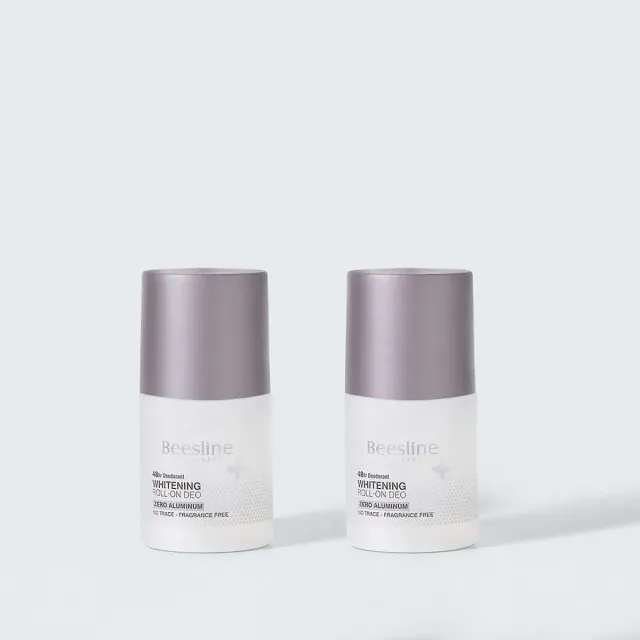 Beesline Silver Power roll-on deodorant zonder parfum 1+1