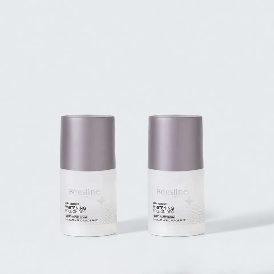 Beesline Silver Power roll-on deodorant zonder parfum 1+1
