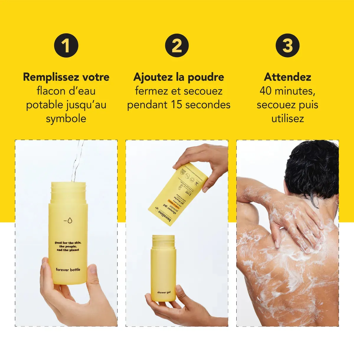 Beesline Honey Neroli douchegel poeder refill zacht
