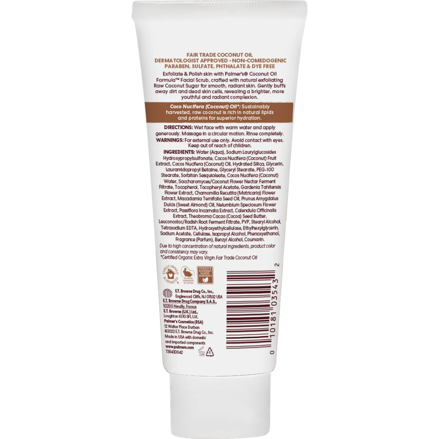 Palmer's Coconut Oil gezichtsset olie + scrub droge huid