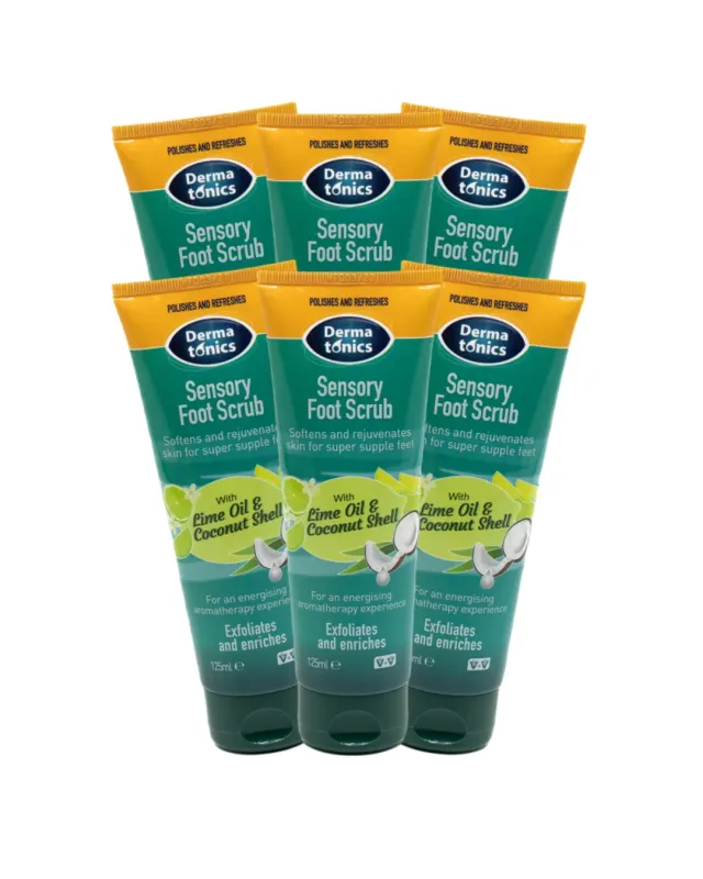 Dermatonics Sensi-Pedi voetscrub 6 x 125ml natuurlijk