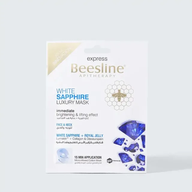 Beesline White Sapphire Luxury gezichtsmasker stralende huid