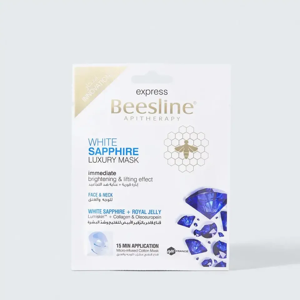 Beesline White Sapphire Luxury gezichtsmasker stralende huid