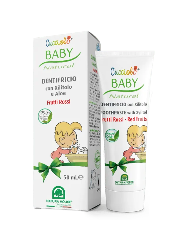 Natura House Cucciolo Baby tandpasta 50ml rode vruchten