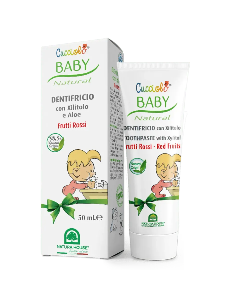 Natura House Cucciolo Baby tandpasta 50ml rode vruchten