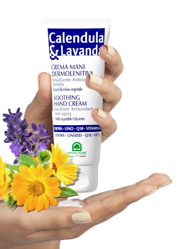 Natura House Goudsbloem Lavendel Handcrème 75ml droog