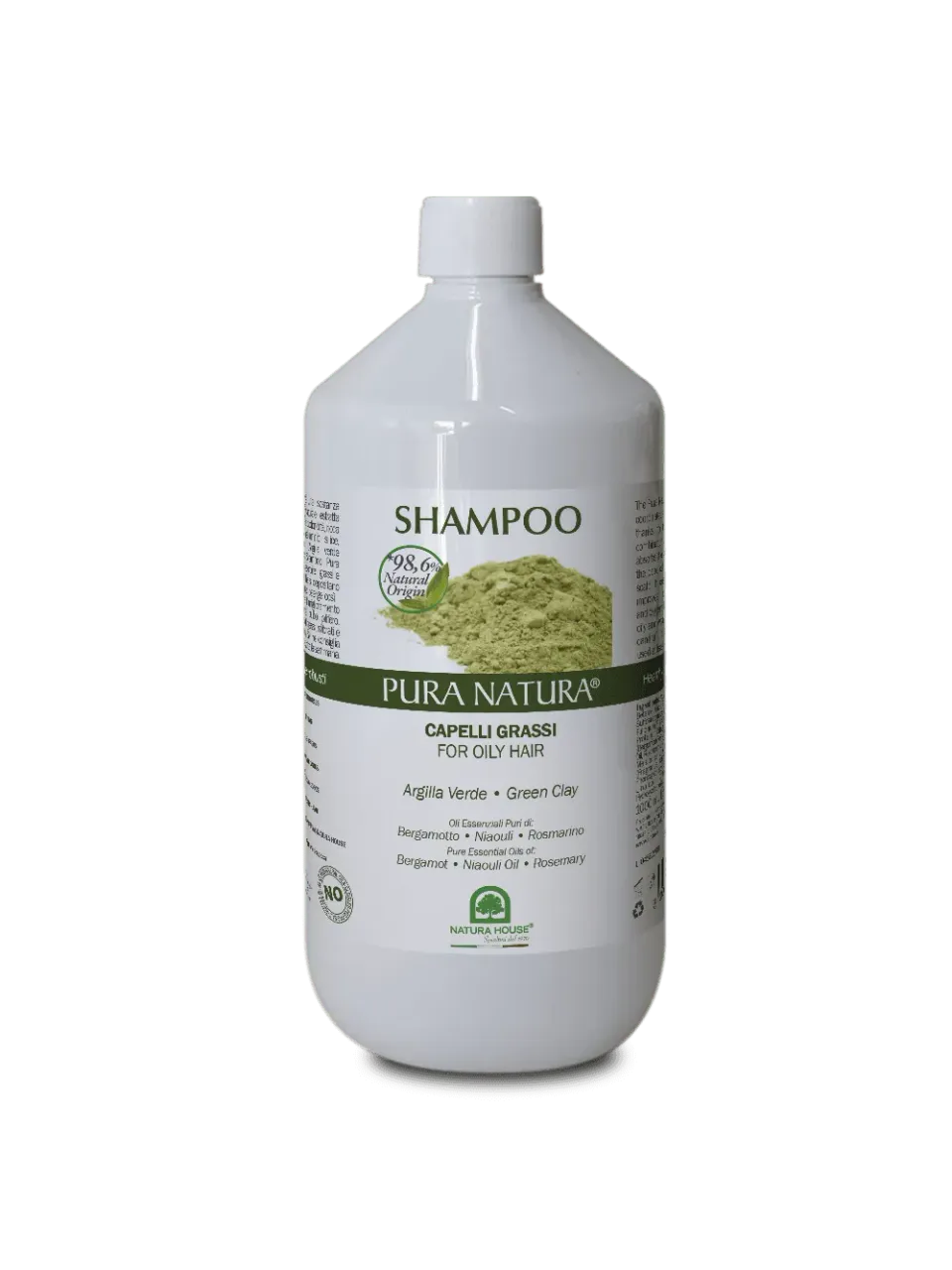 Natura House shampoo vet haar 250ml groene klei