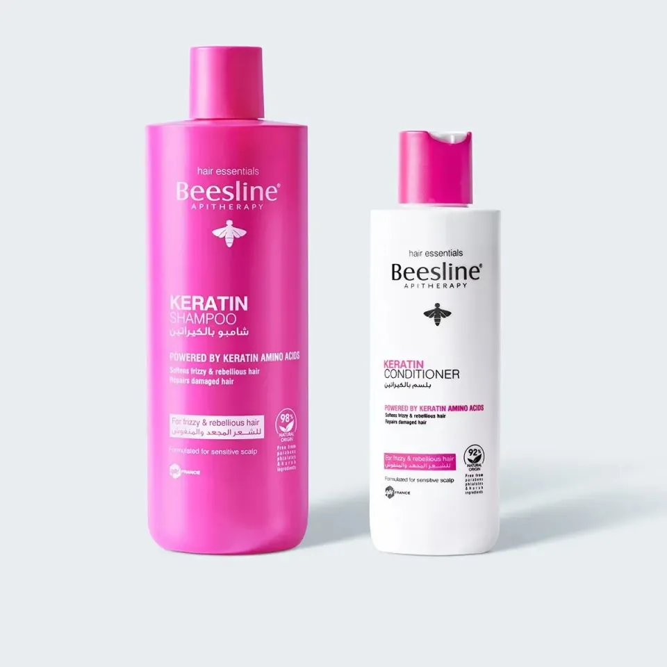 Beesline Keratin haarroutine shampoo conditioner