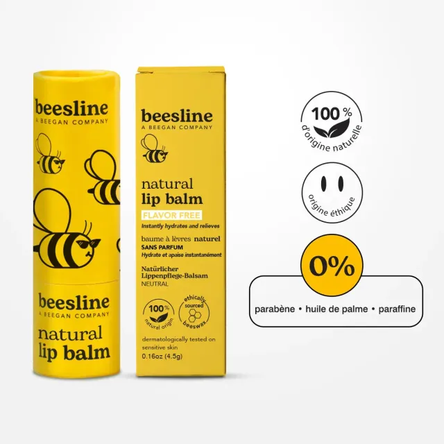 Beesline Natural lippenbalsem zonder parfum