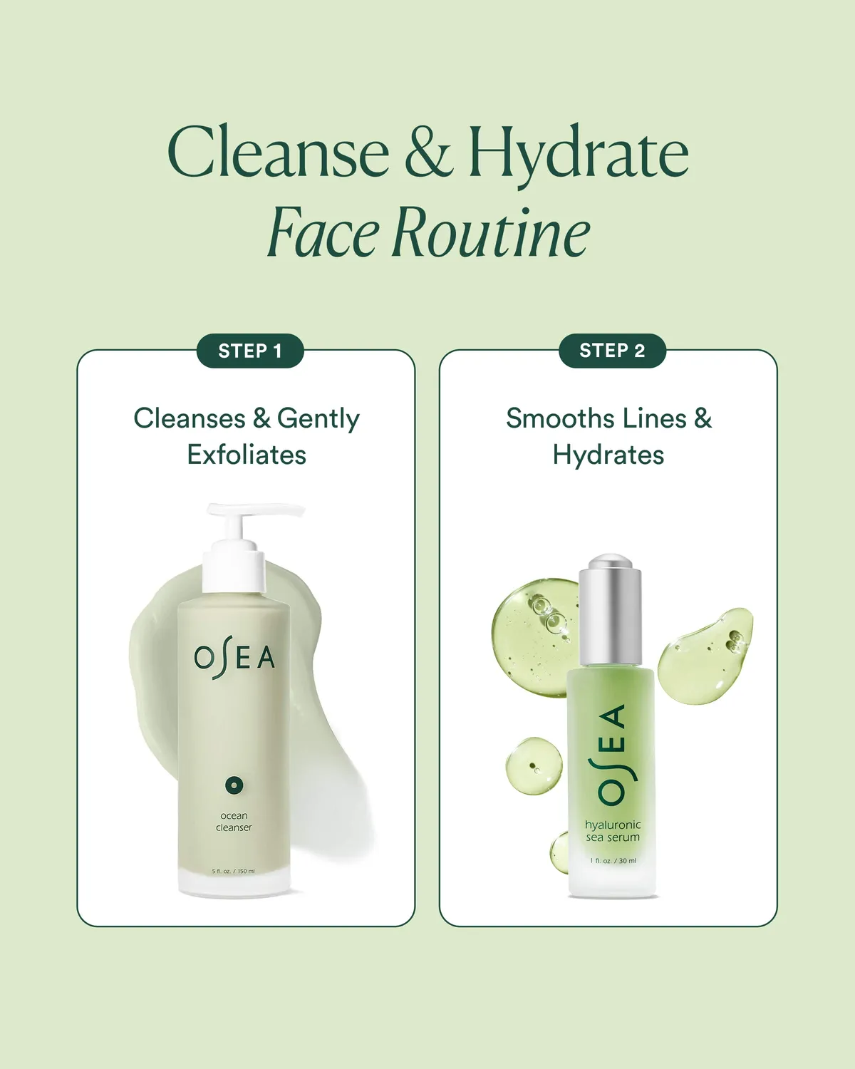 Osea Cleanse & Hydrate Duo gezichtsset hydraterend