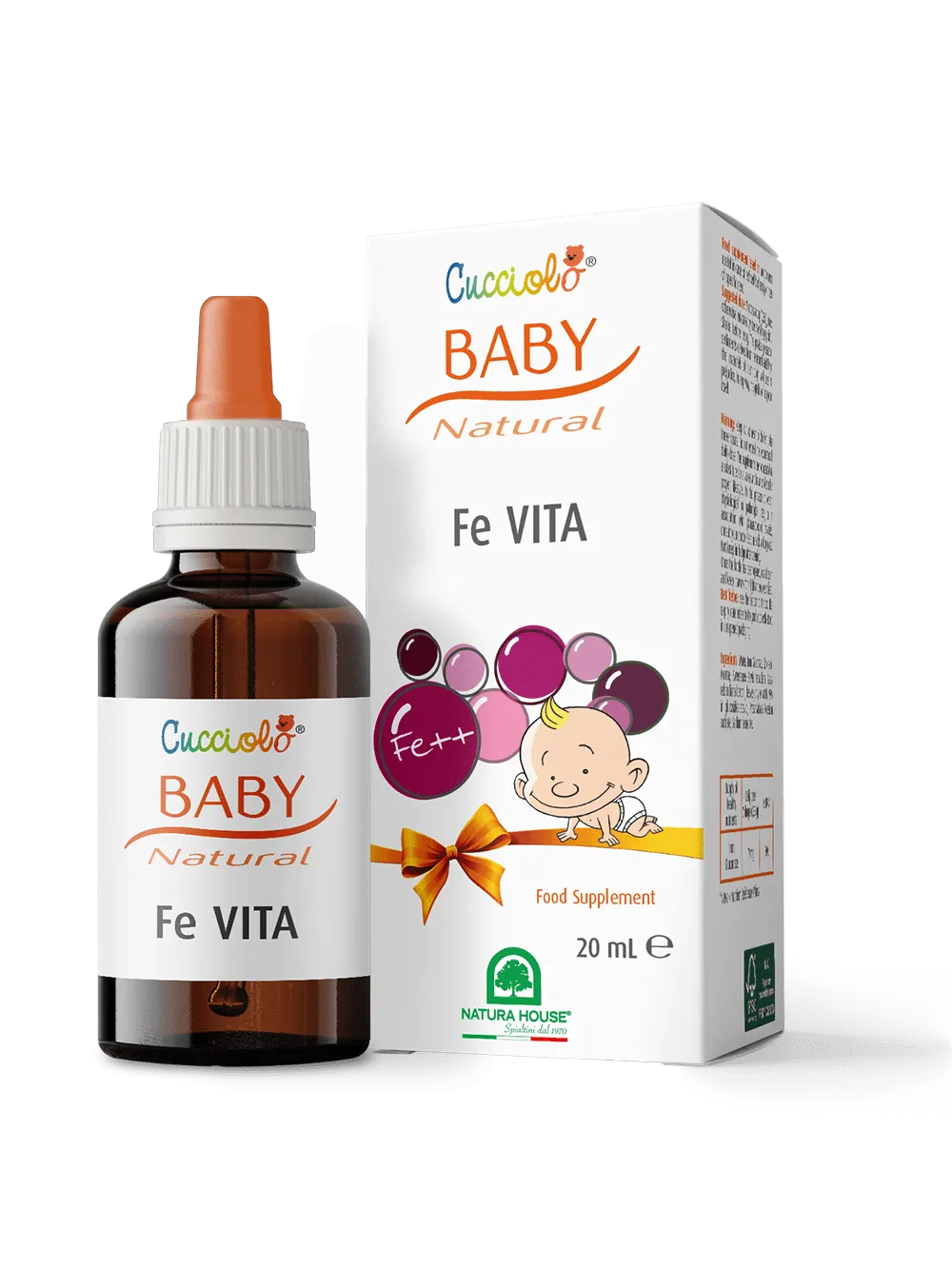 Natura House Cucciolo Fe Vita ijzerdruppels 20 ml voor kinderen