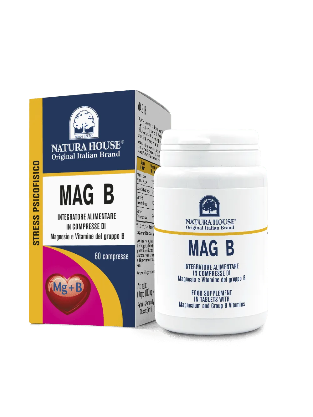 Natura House Mag B magnesium tabletten 60 stuks vitamine B