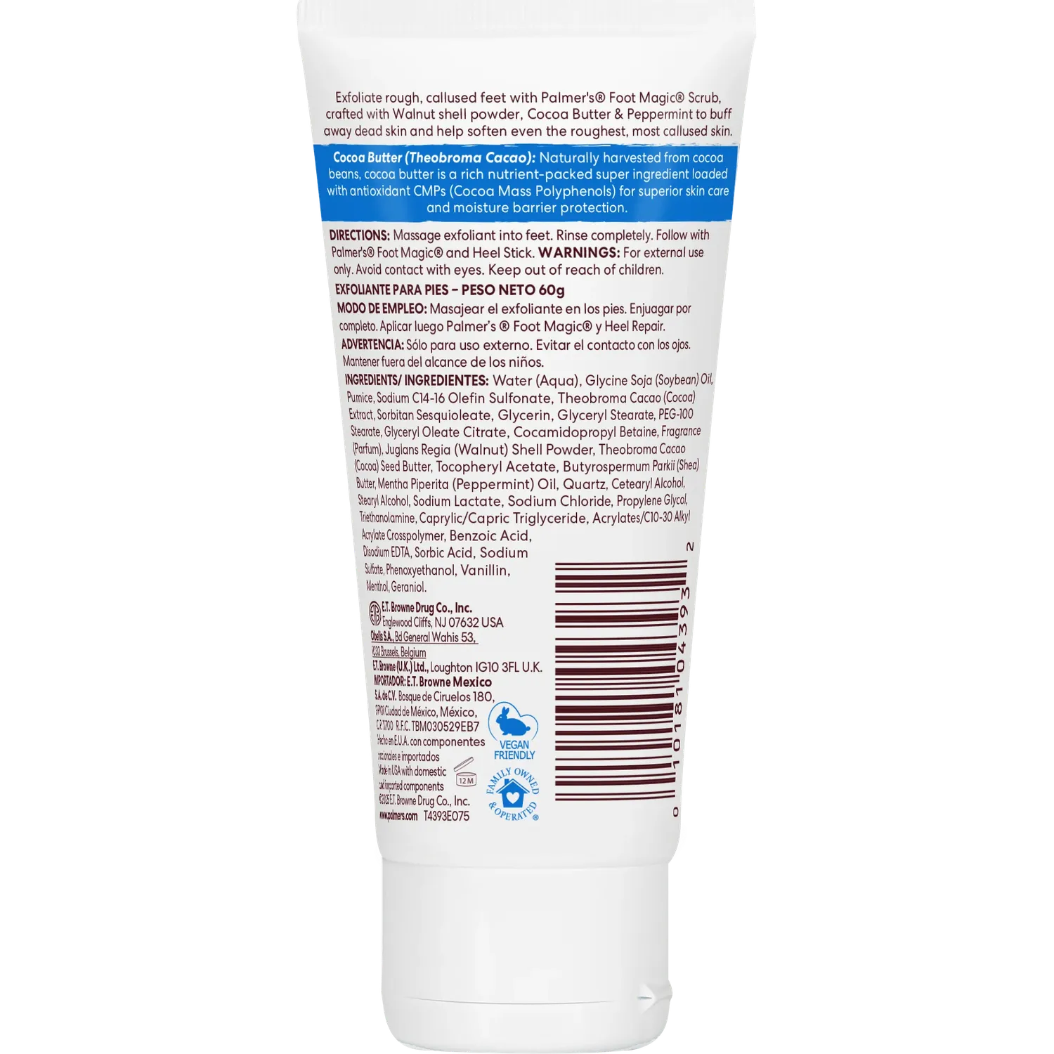 Palmer's Foot Magic Cocoa Butter voetscrub 2.1 oz eelt
