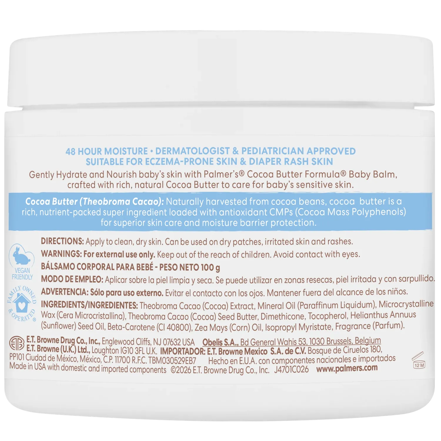 Palmer's Cocoa Butter Baby Balm droge babyhuid