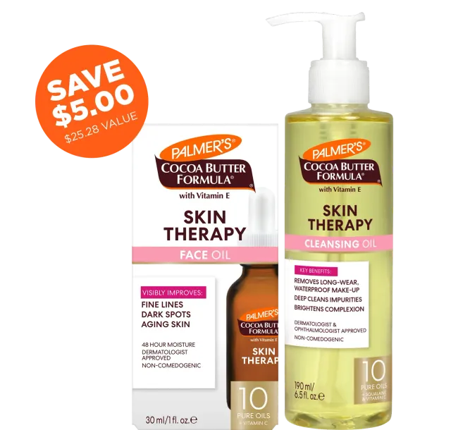 Palmer's Skin Therapy set gezichtsolie + reinigingsolie