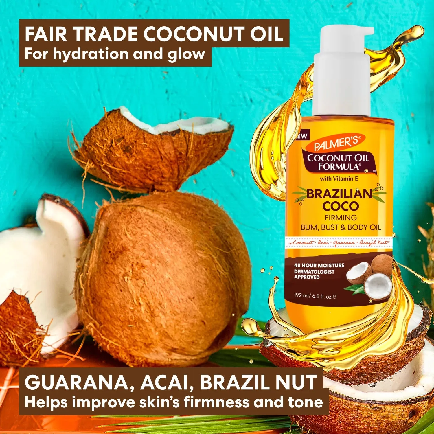Palmer's Brazilian Coco Firming Bum Bust Body Oil lichaamsolie