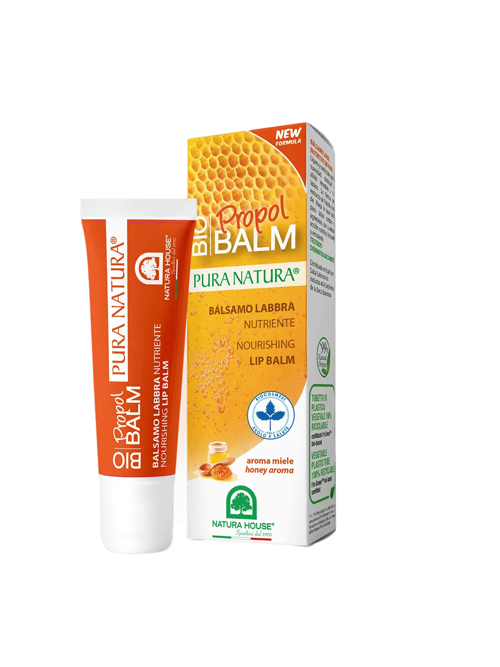 Natura House Bio Balm Propol lippenbalsem 10ml honing voedend