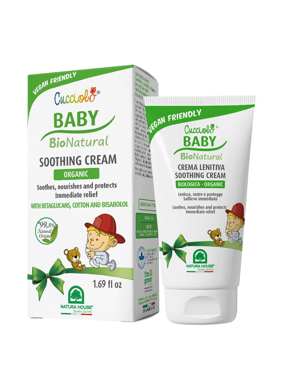 Natura House Cucciolo Baby verzachtende crème 50ml bio