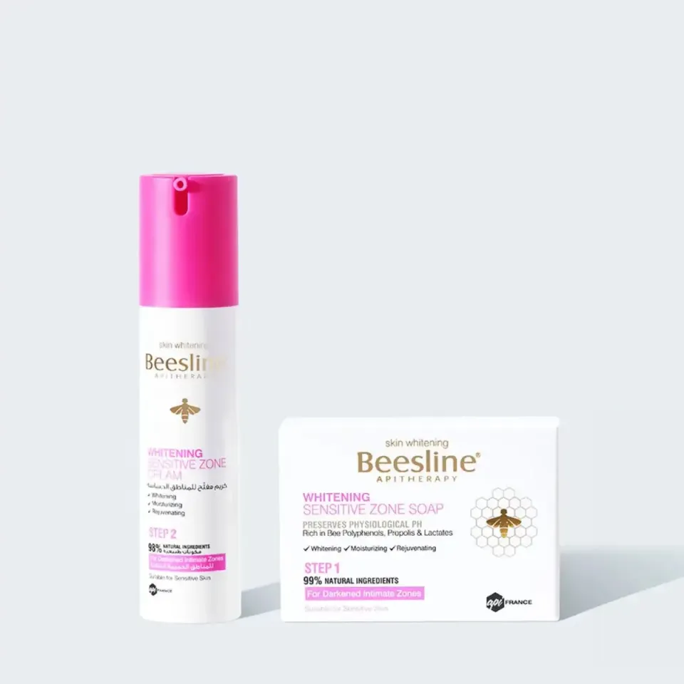Beesline Whitening intieme zone set zeep + crème egaliserend
