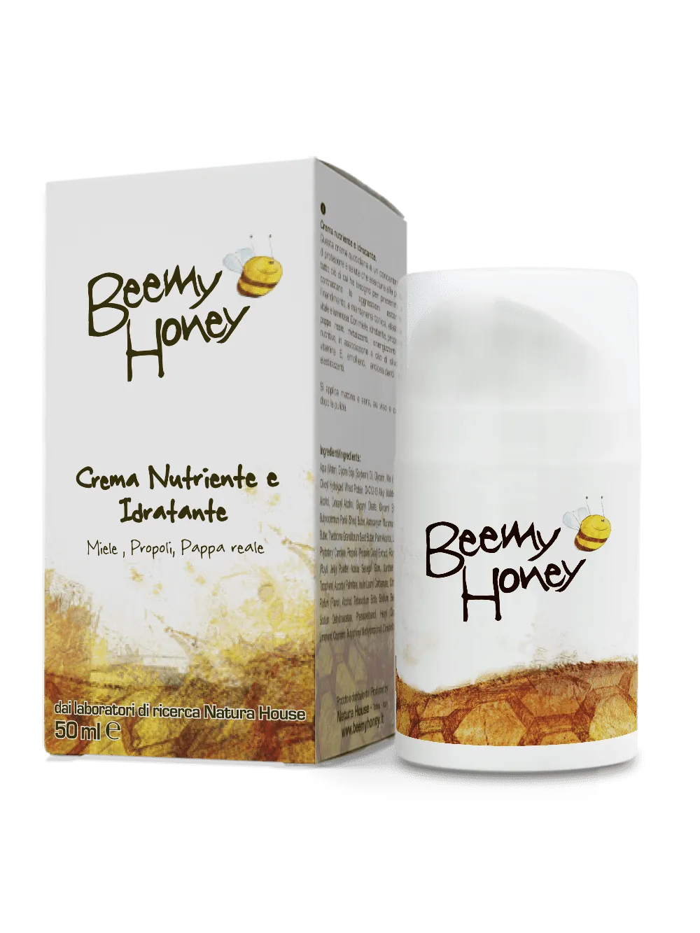 Natura House Beemy Honey gezichtscrème 50ml voedend zonder parfum
