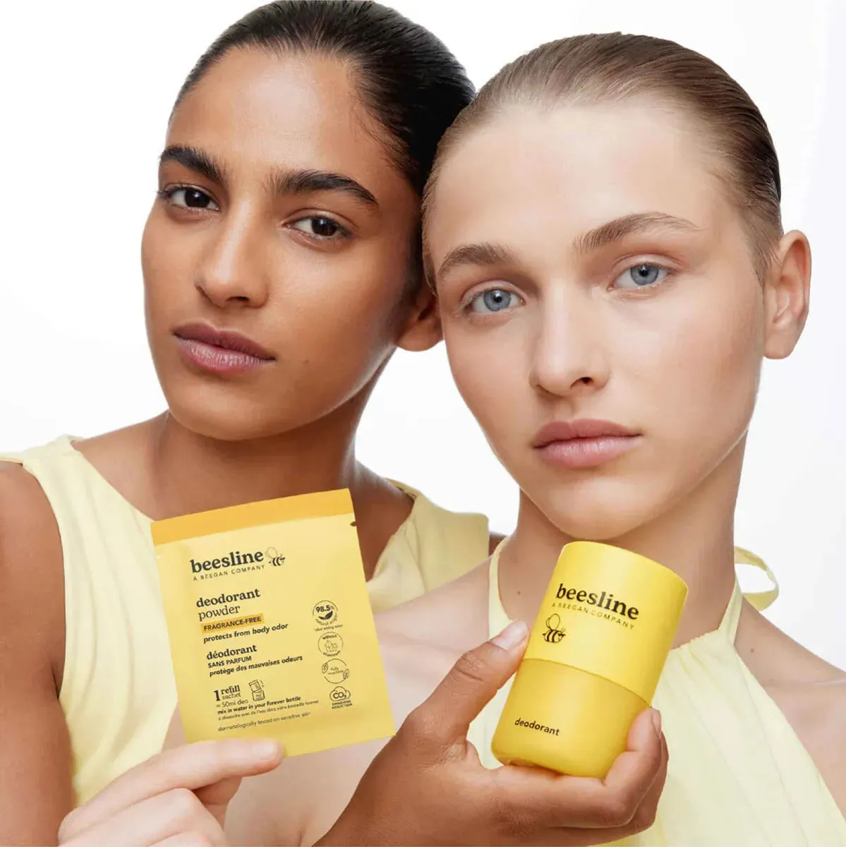 Beesline Forever deodorant poeder 48u ongeparfumeerd starterskit