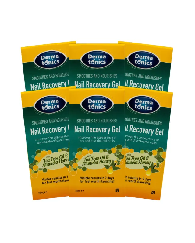 Dermatonics Nail Recovery Gel nagelgel tea tree set van 6