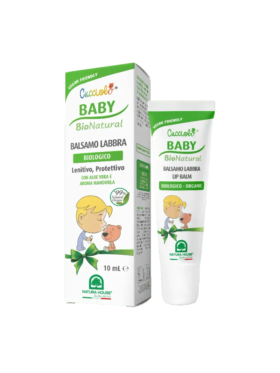 Natura House Cucciolo Baby Lip Balm lippenbalsem 10ml aloë vera