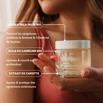 Monjour Huile-en-gelée Soin grossesse zwangerschapsolie 100 ml natuurlijk