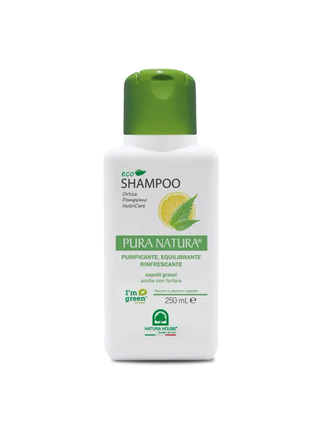Natura House Purifying Eco Shampoo vet haar 250ml moringa brandnetel