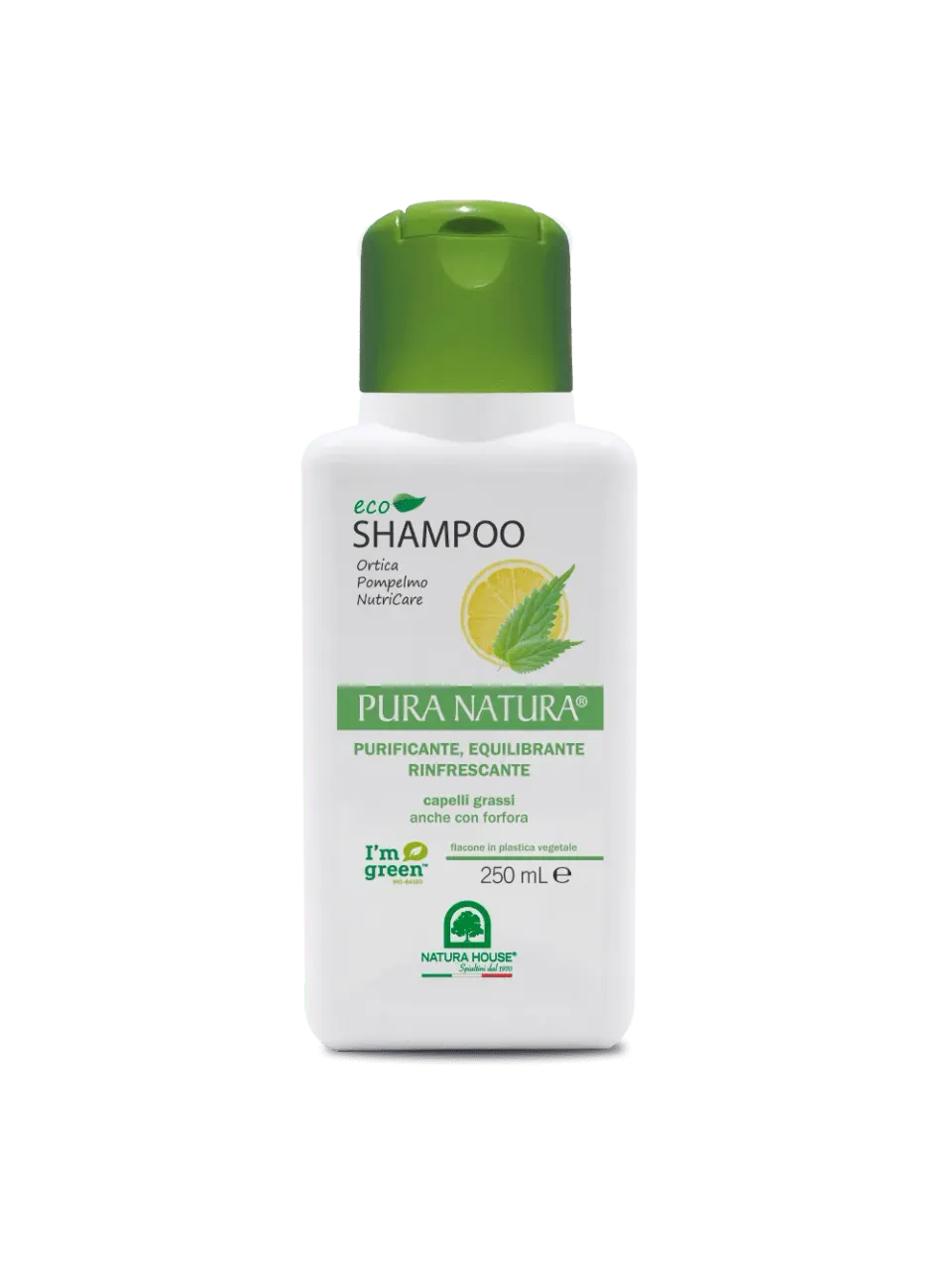 Natura House Purifying Eco Shampoo vet haar 250ml moringa brandnetel