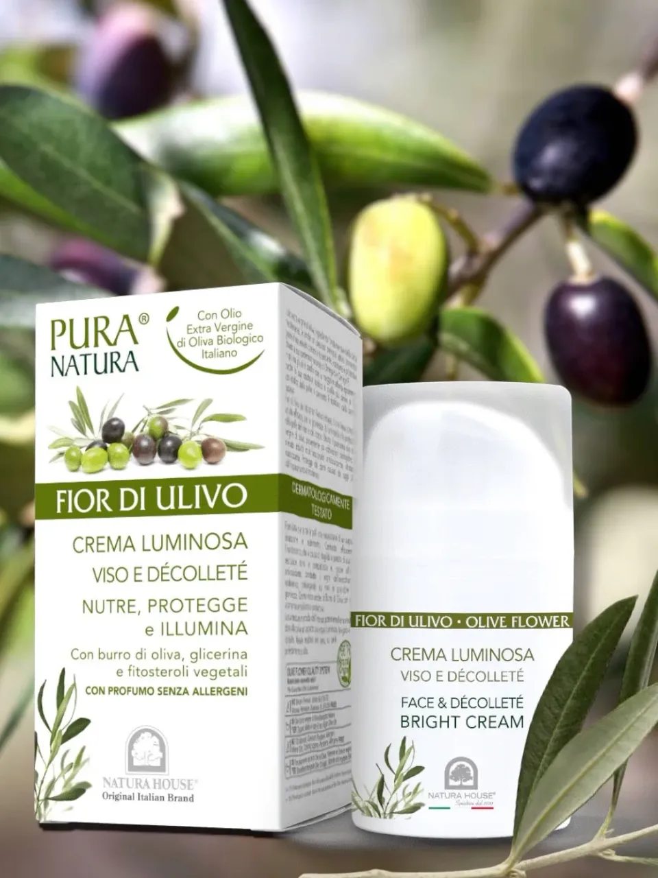 Natura House Olive Flower Bright Gezichtscrème 50ml voedend