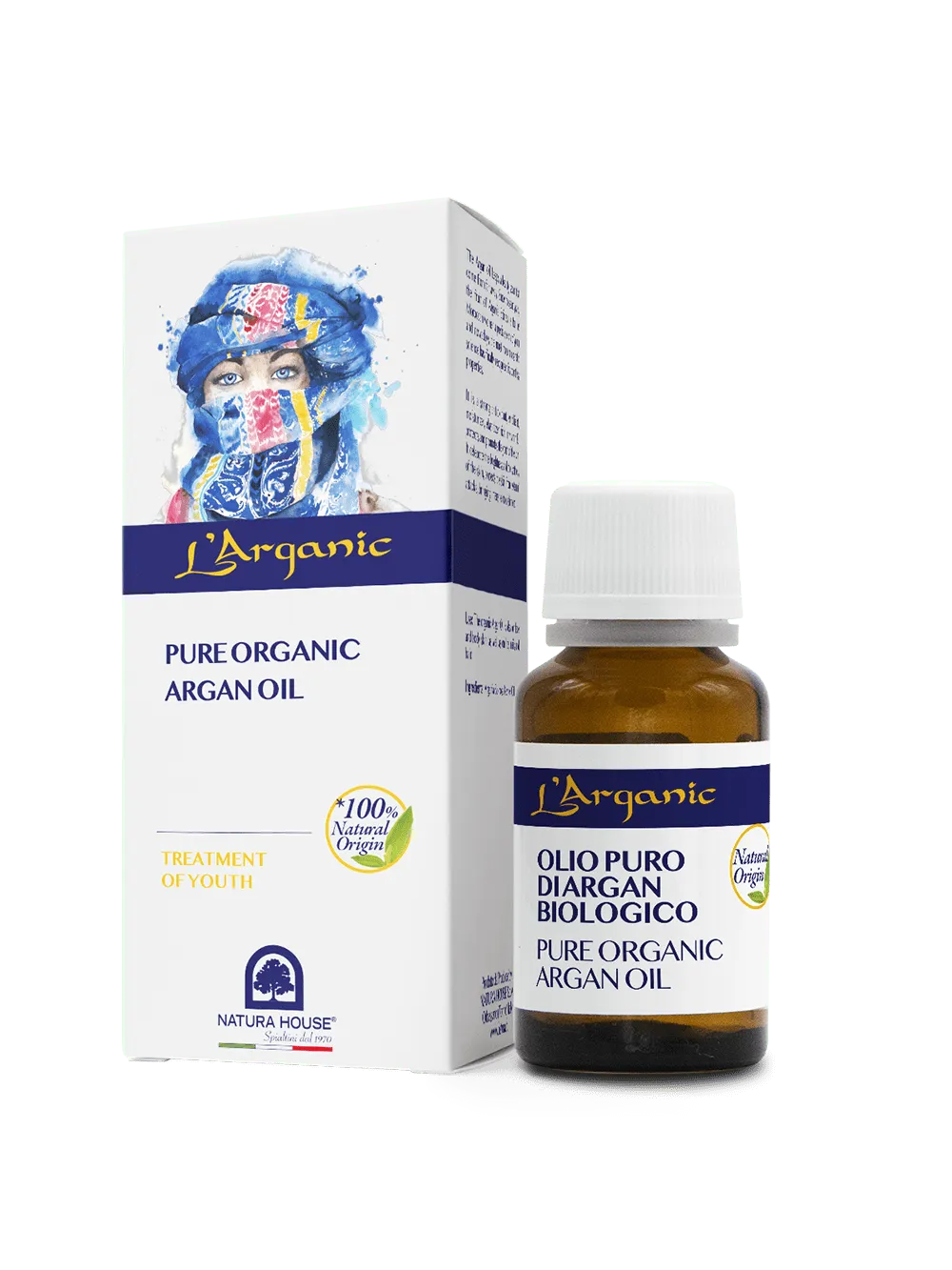 Natura House L’Arganic arganolie puur bio 10 ml voedend
