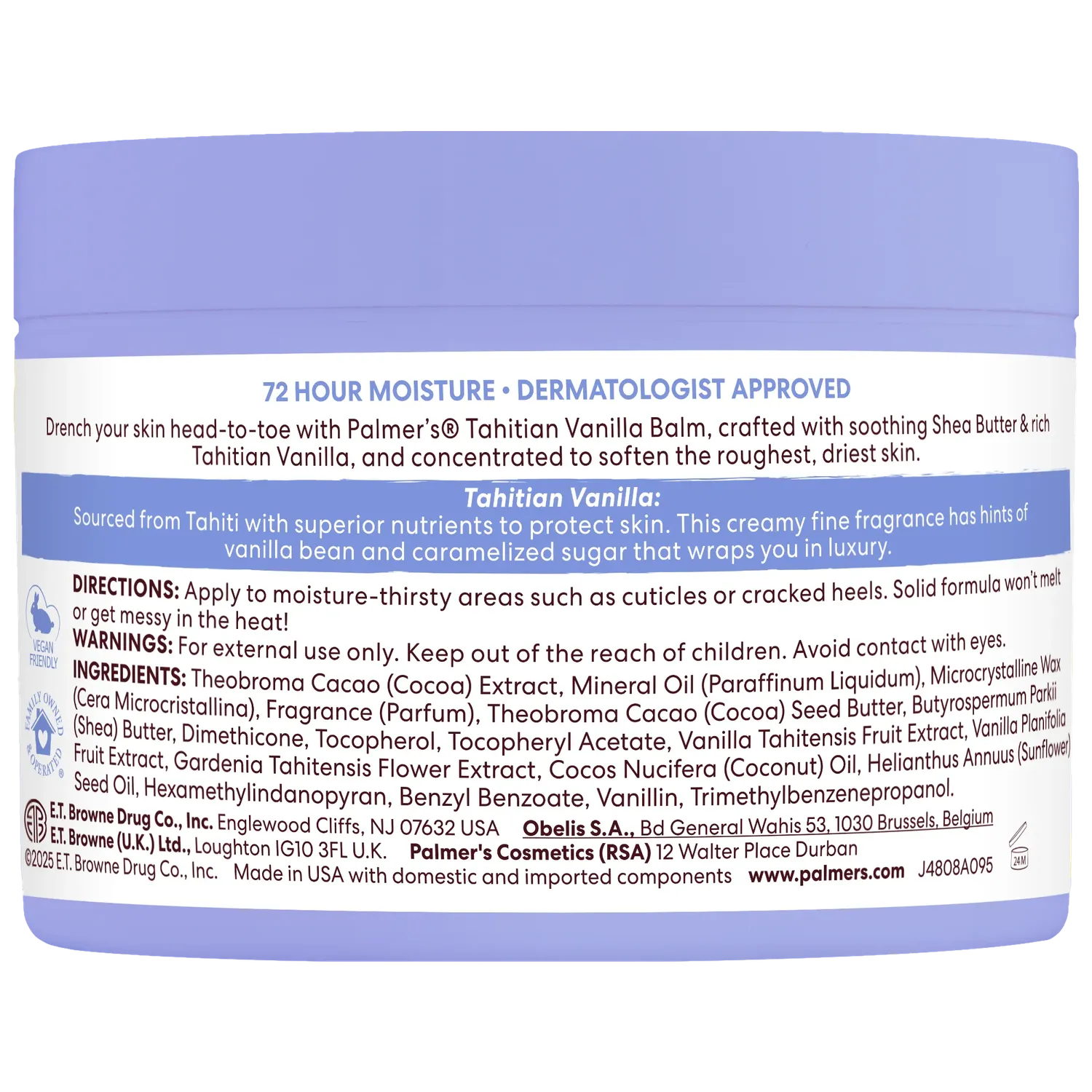 Palmer's Tahitian Vanilla bodybalm vanille droge huid