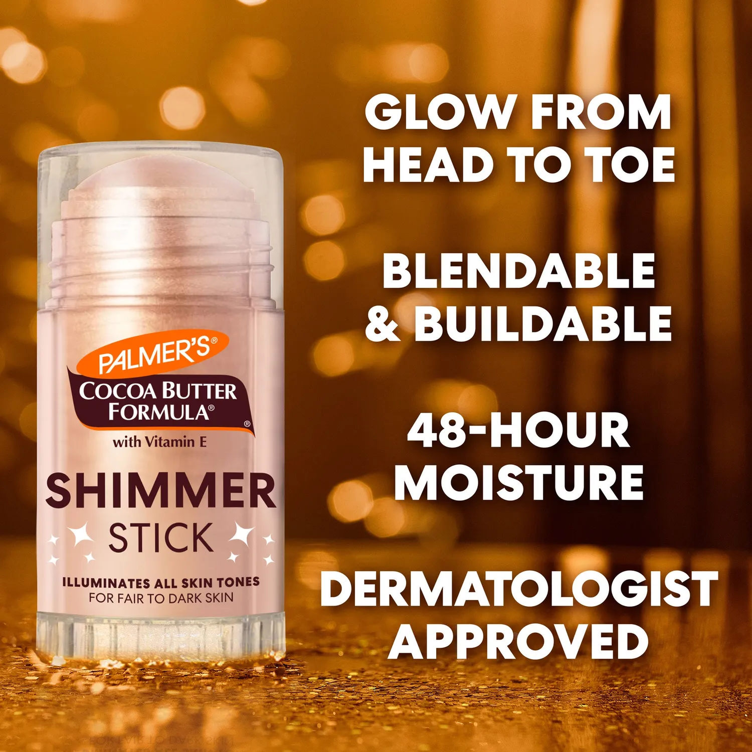 Palmer's Shimmer Radiance shimmerstick glans droge huid