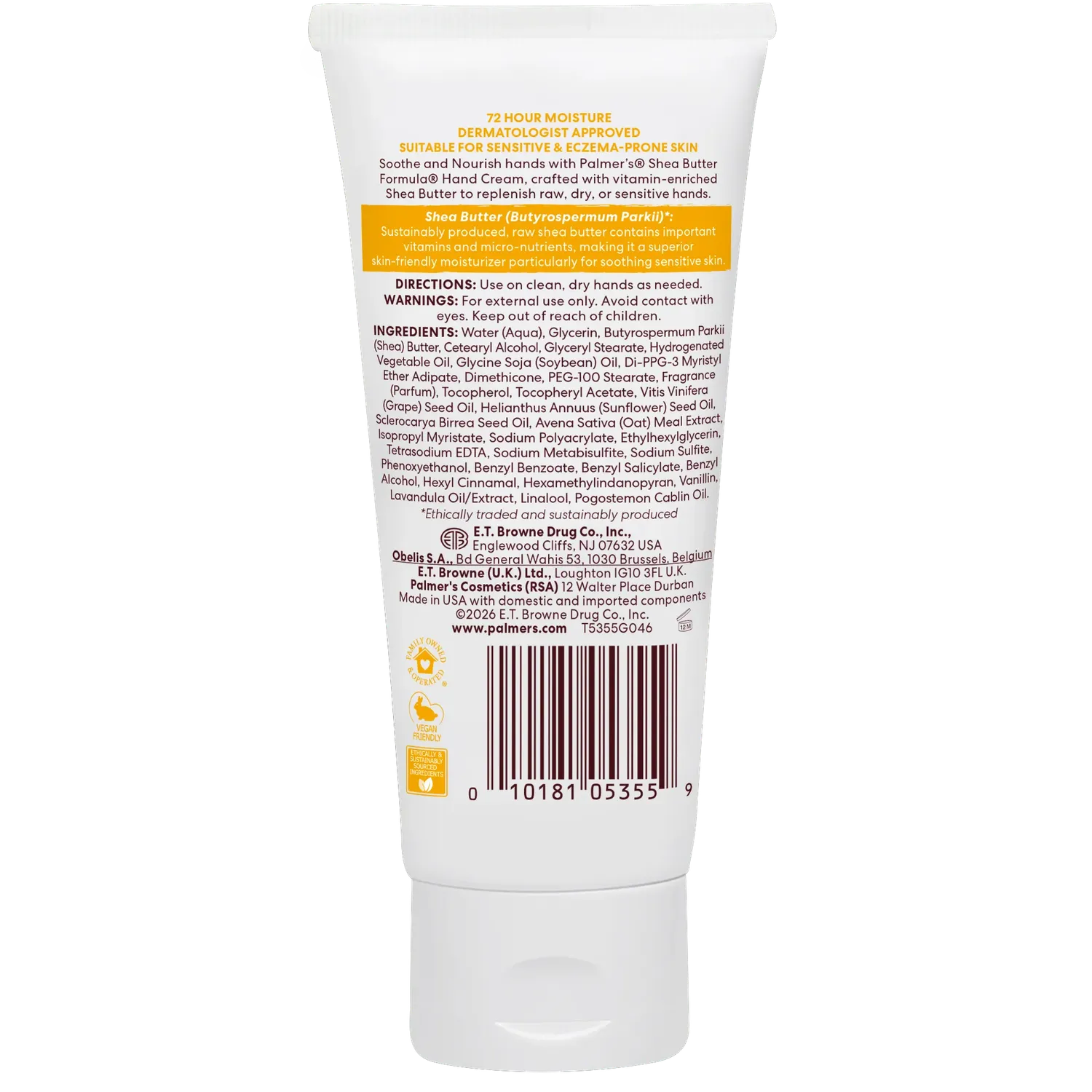 Palmer's Raw Shea Nourish handcrème droge handen 60 g