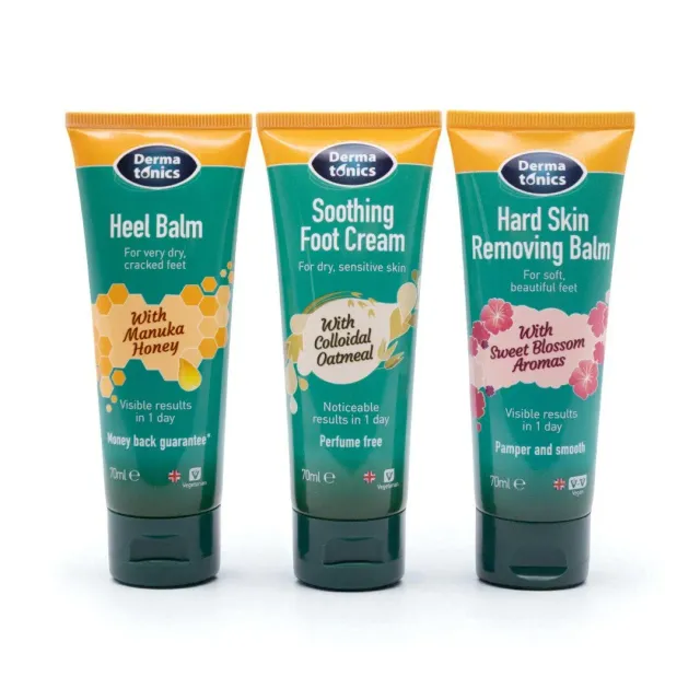 Dermatonics Natural Care Foot Care Trio voetcrèmeset 3x70ml