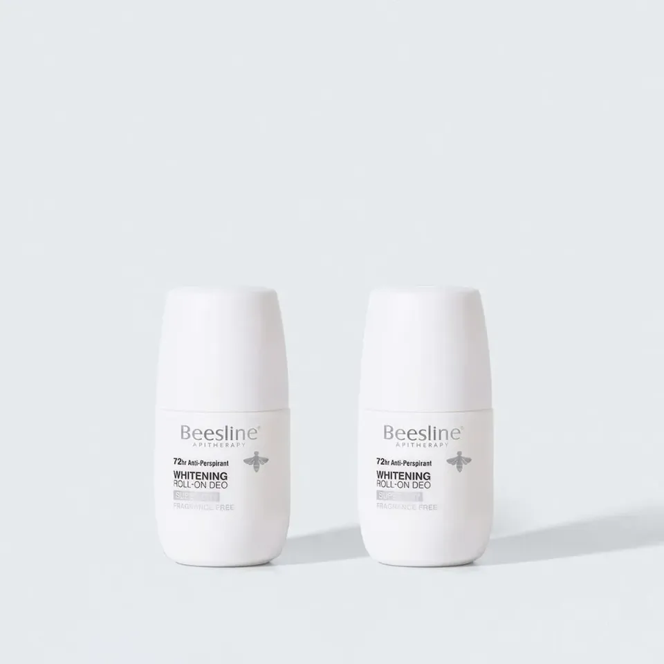 Beesline Super Dry roller deodorant parfumvrij 1+1