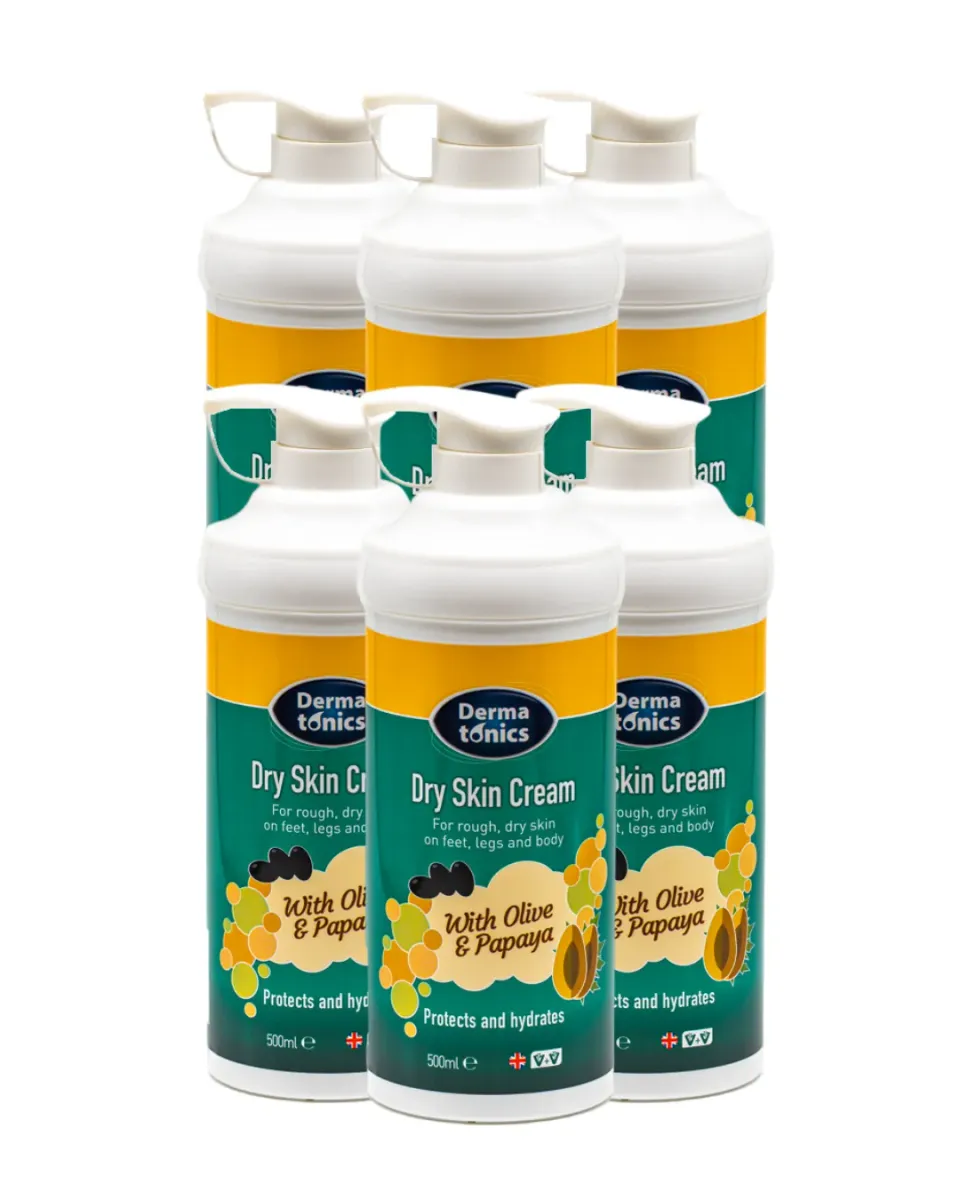 Dermatonics Dry Skin Cream 500ml 6-pack voedend